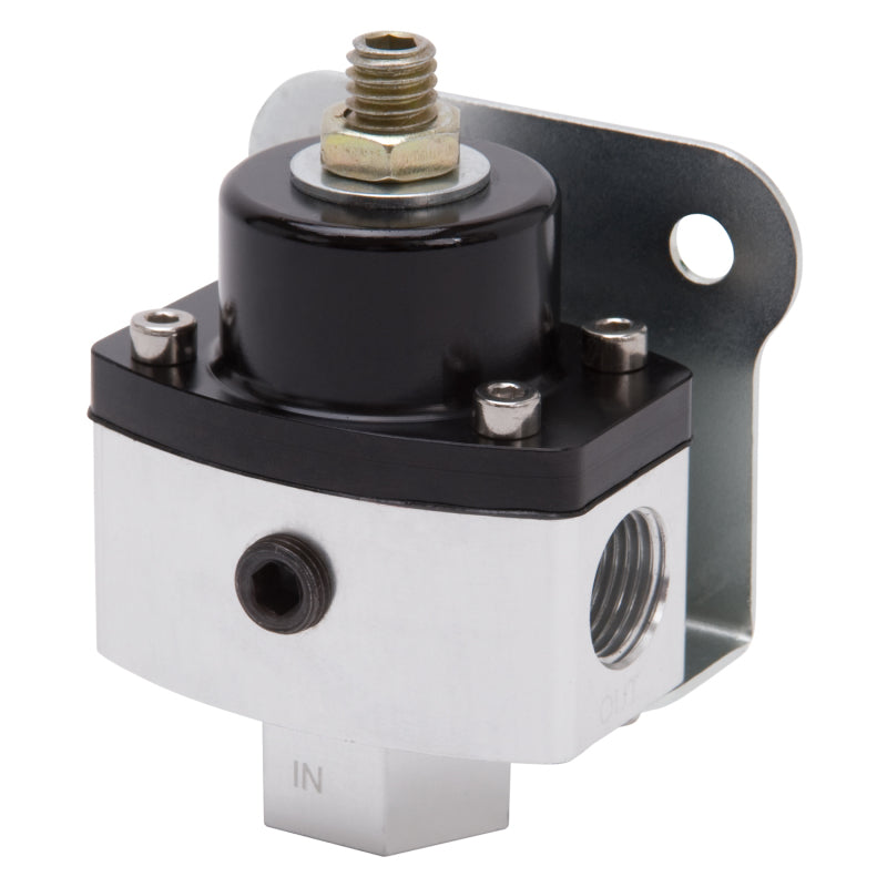 Edelbrock 8190 Fuel Pressure Regulator 4-1/2 to 9 PSI Satin Finish
