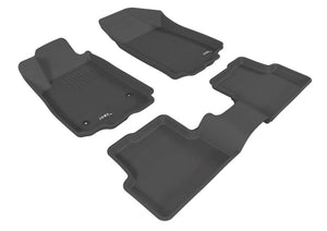 3D MAXpider 2010-2014 fits Honda Insight Kagu 1st Row Floormat - Black
