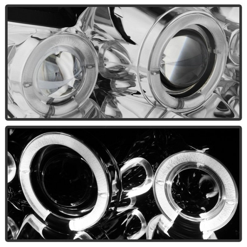 Spyder 5010452 fits Ford 99-04 Mustang Projector Headlights LED Halo Chrome Hig