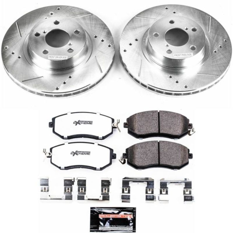 PowerStop K6111-26 13-16 fits Subaru BRZ Front Z26 Street Warrior Brake Kit