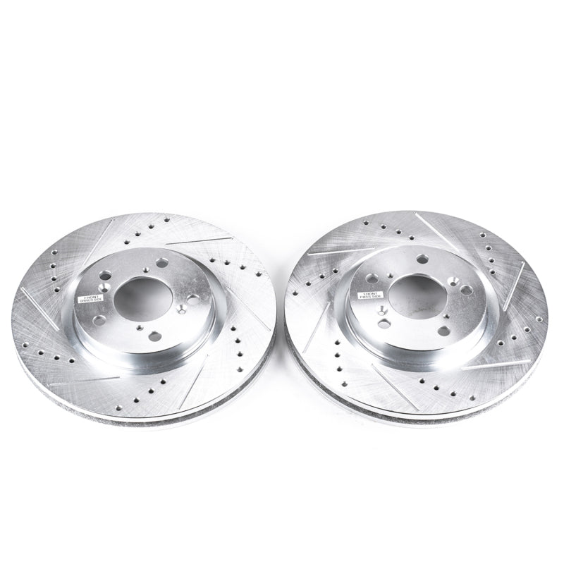 PowerStop fits Acura 09-14 TL Front Evolution Drilled & Slotted Rotors - Pair