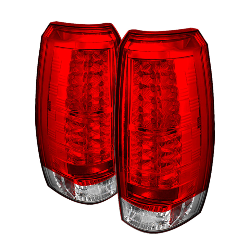 Spyder 5032478 fits Chevy 07-13 Avalanche LED Tail Lights Red Clear ALT-YD-CAV0
