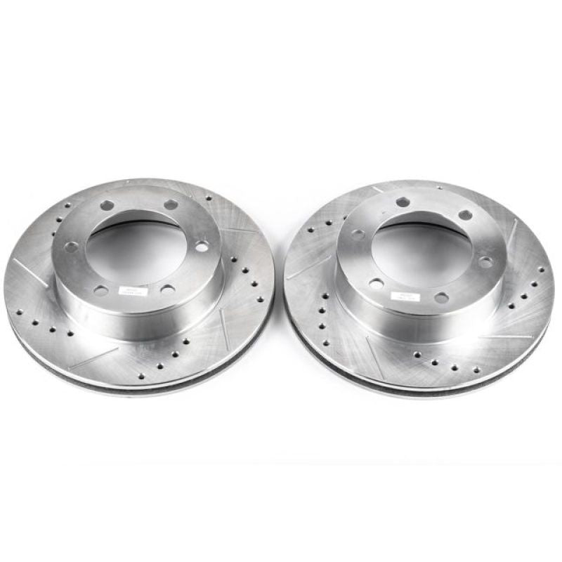 PowerStop fits Toyota 96-02 4Runner Front Evolution Drilled & Slotted Rotors -