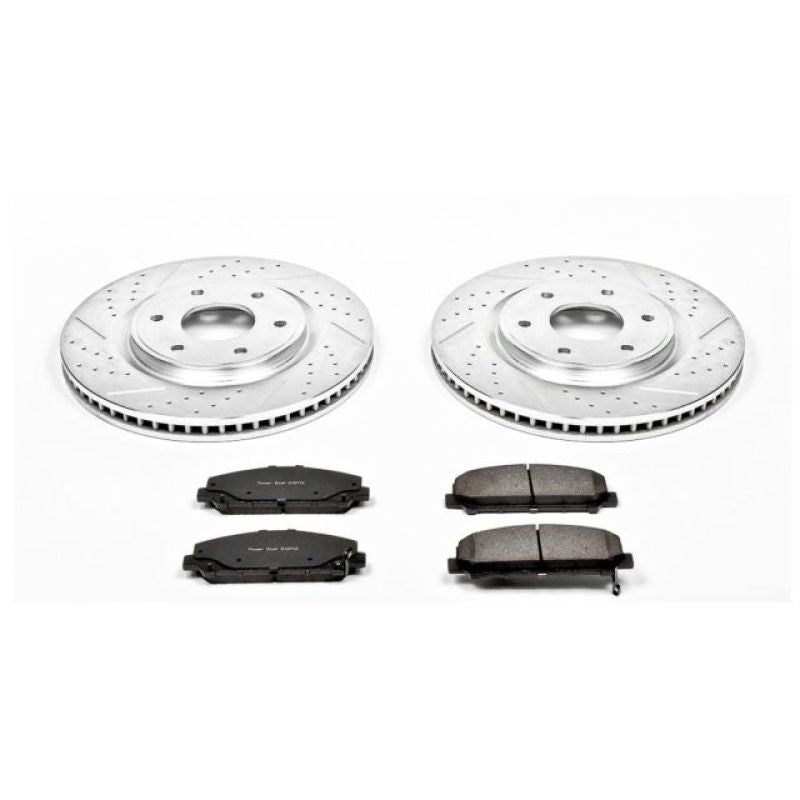 PowerStop K2909 fits Infiniti 06-07 QX56 Front Z23 Evolution Sport Brake Kit