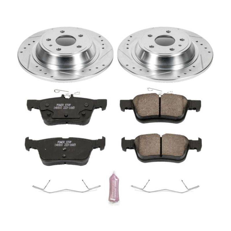 PowerStop K6559 fits Ford 13-19 Fusion Rear Z23 Evolution Sport Brake Kit