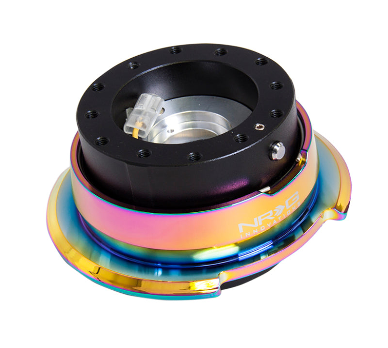 NRG SRK-280BK-MC Quick Release Gen 2.8 - Black Body / Neochrome Ring