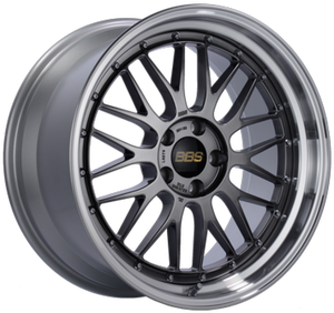 BBS LM077DBPK fits LM 18x9 5x114.3 ET42 PFS Diamond Black Center Diamond-Cut Rim Wheel - PFS/Clip Req
