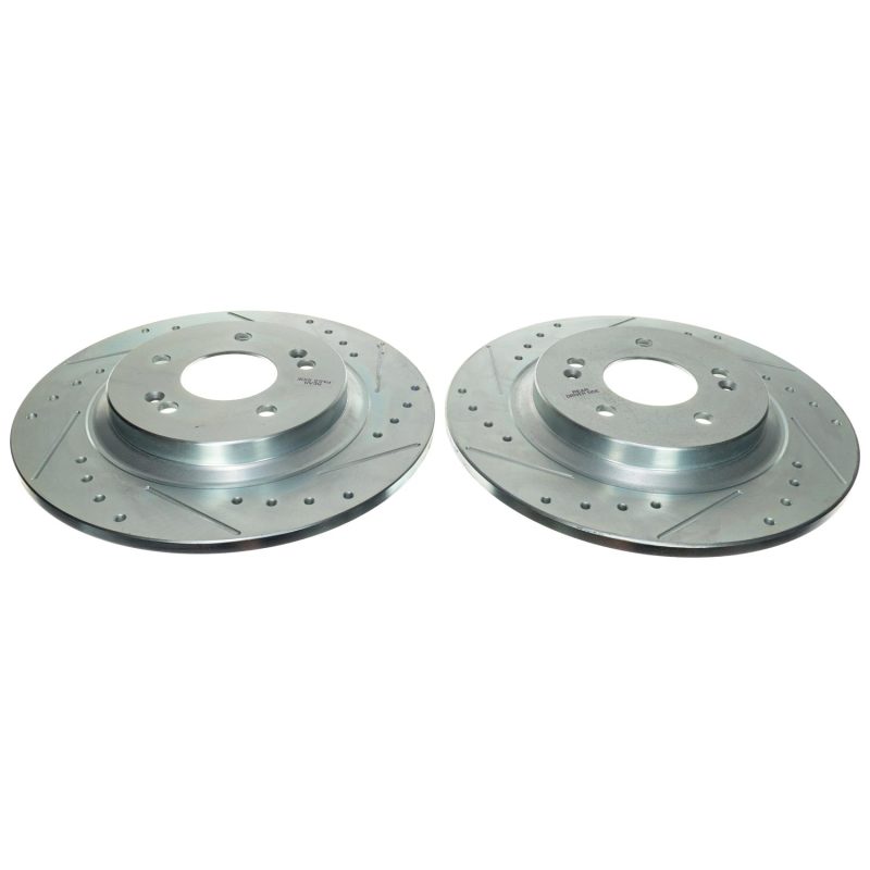 PowerStop JBR1903XPR 2021 fits Kia Sorento Rear Drilled & Slotted Rotor (Pair)