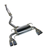 Remark RK-C2076S-02 08-14 fits Subaru WRX STi GR Hatch Sports Touring Cat-Back Exhaust - SS Quad Tips (Resonated)