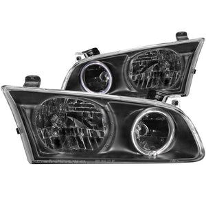 ANZO 121123 2000-2001 fits Toyota Camry Crystal Headlights w/ Halo Black