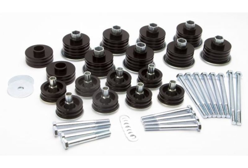 Daystar KF04058BK 1907 fits Ford 99-20 F-250 4WD/2WD (All cabs) - Polyurethane Body Mounts (Incl hardware & sleeves)