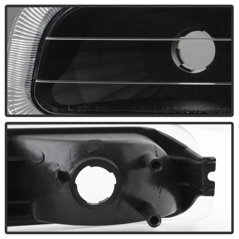 5064271 Xtune fits Chevy 99-02 Silverado Amber Reflector Bumper Lights Black C