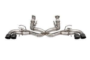 CORSA Performance 21106BLK Corsa 2020-2025 fits Corvette C8 3in Valved Cat-Back 4.5in Blk Quad Tips - Factory NPP Exhaust w/AFM