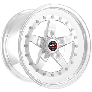 Weld 791P-58280 star 15x8 / 5x4.75 BP / 5.5in BS Polished Wheel - Non-Beadloc