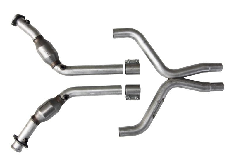BBK  1814 Mustang 3.7 V6 High Flow X Pipe With Catalytic Converters - 2-1/2