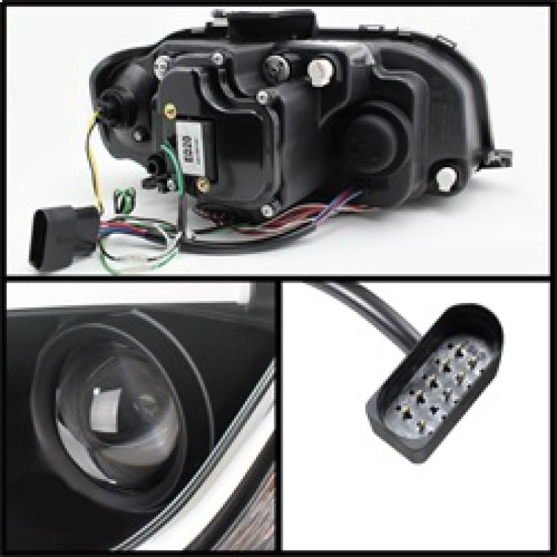 Spyder 5071934 fits Audi 06-08 A3 Projector Headlights Halogen Model- Light Tub