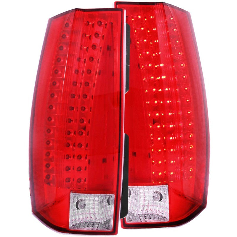 ANZO 311190 2014 fits Chevrolet 07-20 Suburban LED Taillights Red/Clear - Escalade Look