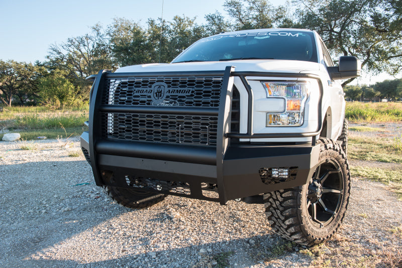 Road Armor 615VF6B 15-17 Ford F-150 Vaquero Front Bumper Full Guard - Tex Blk