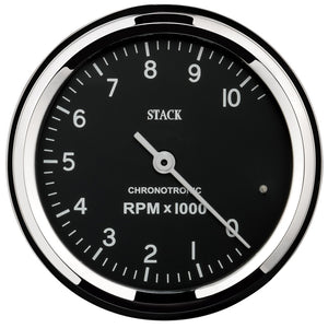 AutoMeter ST901096 Chronocentric Tachometer - 80mm Blk - 0-10K RPM