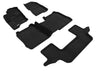 3D L1FR02104709 Maxpider 09-19 fits Ford Flex w/o Center Console Elegant 1st 2nd 3rd (2 Eyelets) - Set (Black)