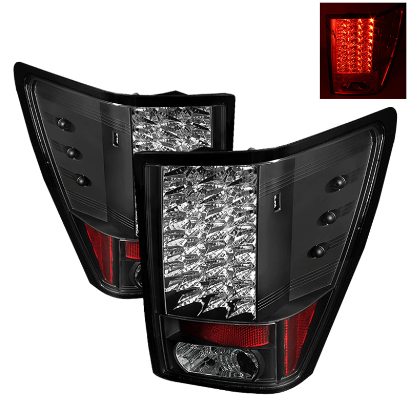 Spyder 5070197 fits Jeep 07-10 Grand Cherokee LED Tail Lights Black ALT-YD-JGC0