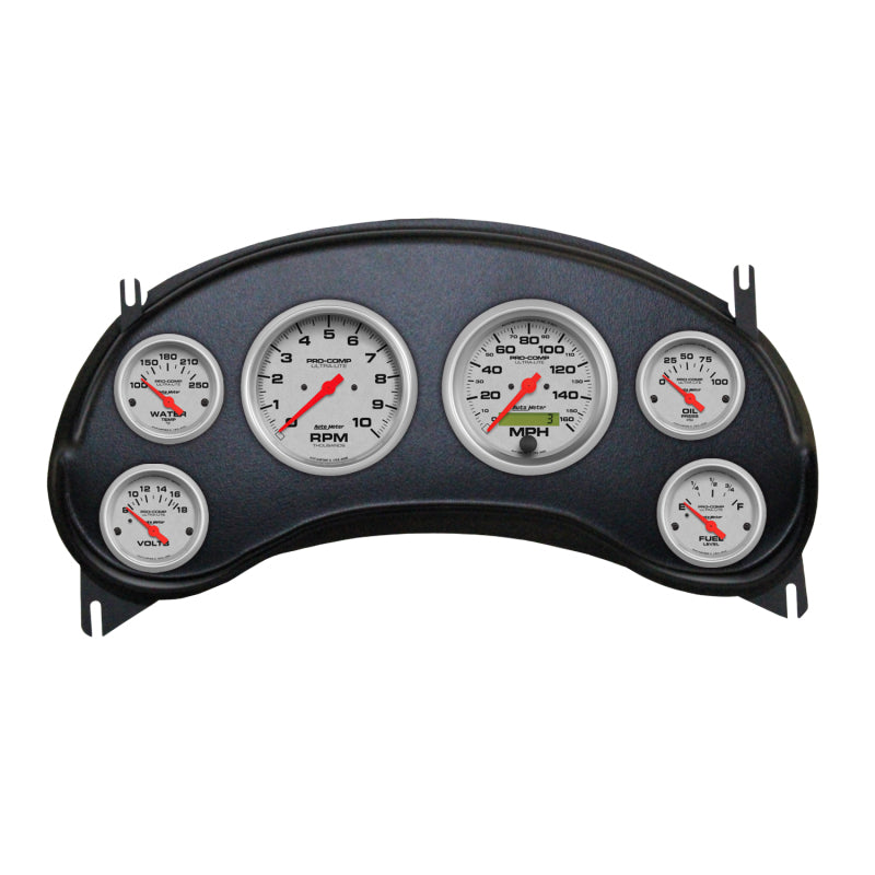 AutoMeter 2934-13 Autometer Ultra-Lite Direct Fit Dash Kit 98-04 fits Chevy S10 Truck (2 x 3-3/8in. / 4 x 2-1/16in.)
