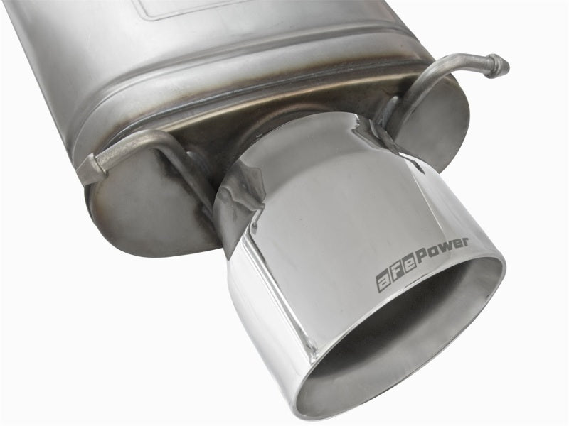 AFE 49-34063-P orce-Xp 3in CB Stainless Steel Dual Exhaust System w/Polished Ti