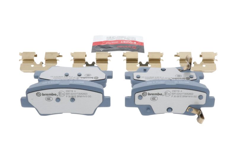 Brembo OE P30067E 17-21 fits Hyundai Ioniq Brake Pad - Rear