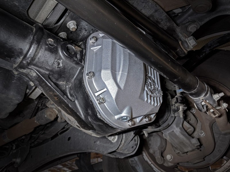 AFE 46-70080 Differential Cover (Raw; Street Series); fits Ford Diesel Trucks 9