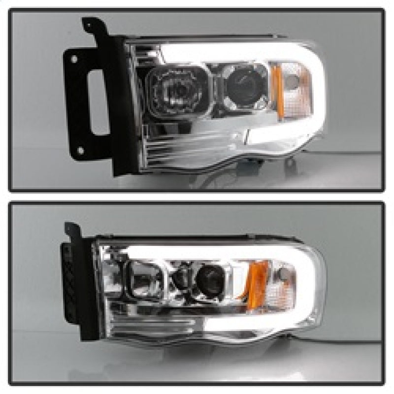 Spyder 5084613 fits Dodge 02-05 Ram 1500 V2 Projector Headlights - Light Bar DR