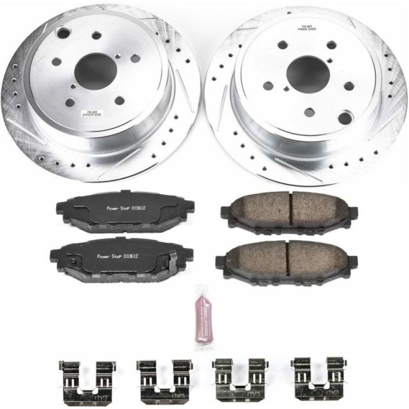 PowerStop K6977 fits Subaru 15-19 WRX Rear Z23 Evolution Sport Brake Kit