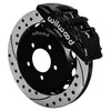 Wilwood Forged Dynapro 6 Front Big Brake Kit - 12.88 x 1.00 Drilled & Slotted - Black