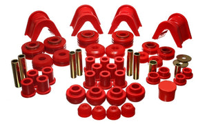 Energy Suspension 4.18106R 73-79 fits Ford F-150 Pickup w/ 2 Degree C-Bushing Red Hyper-Flex Master Bushing Set
