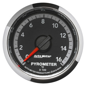 AutoMeter 8546 Autometer Gen4 fits Dodge Factory Match 52.4mm Full Sweep Electronic 0-1600 Deg F EGT/Pyrometer Gauge