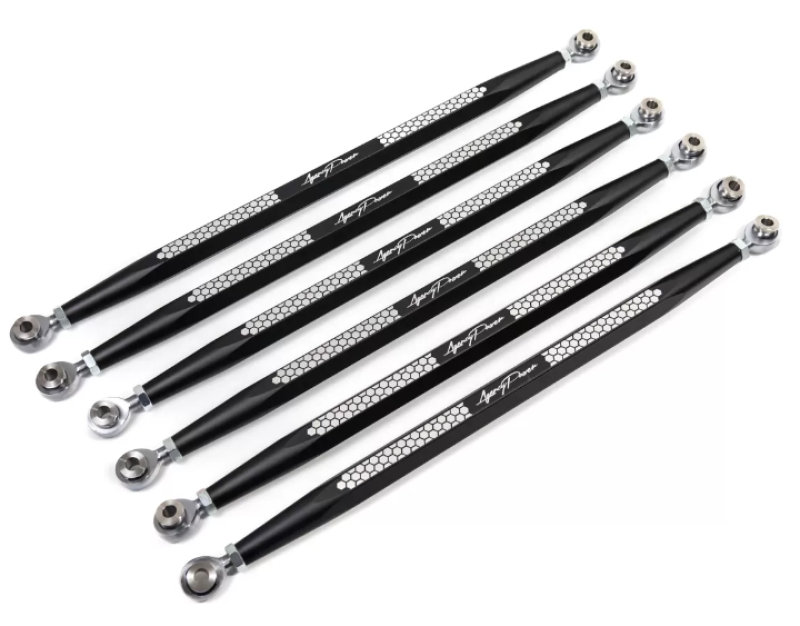 Agency Power AP-BRP-X3-200-BLK fits Can-Am 17-23 Maverick X3 Black Adjustable Rear Radius Rod Set