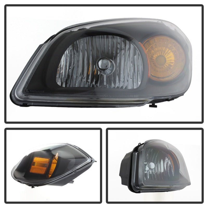 5079794 Xtune fits Chevy 05-10 Cobalt Crystal Headlights Black HD-JH-CCOB05-AM