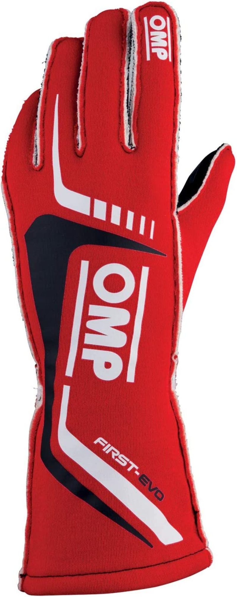 OMP IB0-0767-A01-061-L First Evo Gloves Red - Size L (Fia 8856-2018)