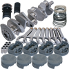 Eagle 116104600 fits Chevy 502 4.250in Crank 6.385in H-Beam -3cc Flat Top 4.600in Pistons Rotating Assembly