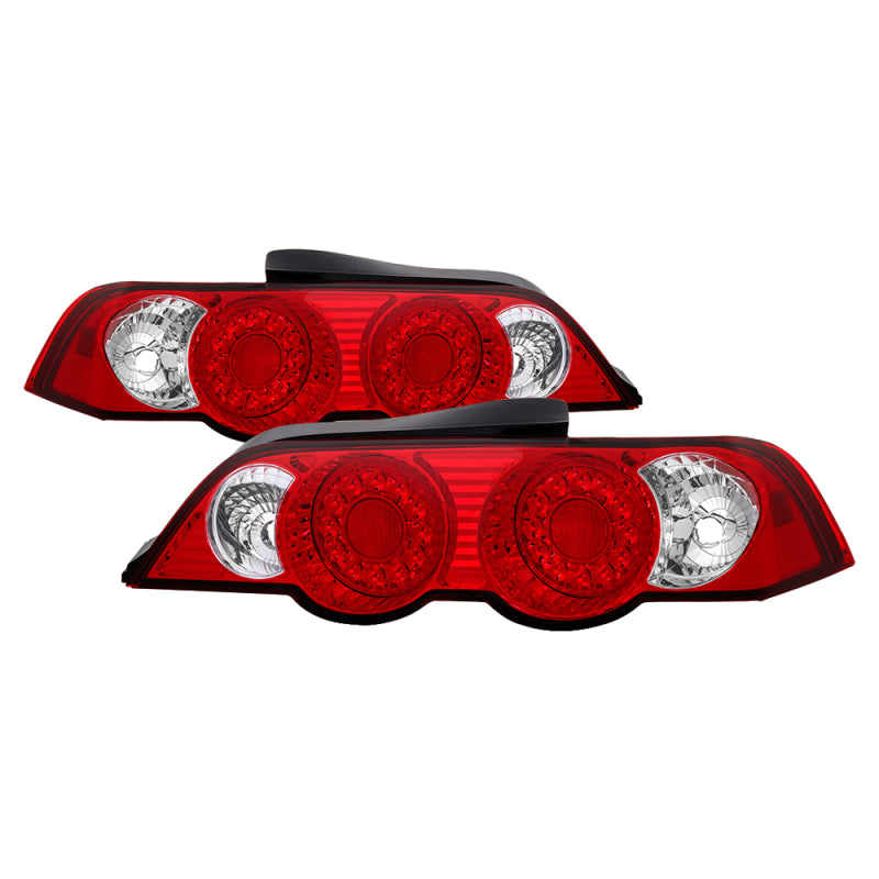 Spyder 5000385 fits Acura 02-04 RSX LED Tail Lights Red Clear ALT-YD-ARSX02-LED