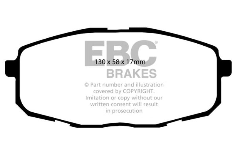 EBC DP21562 fits Hyundai 09-12 Elantra 2.0 Touring Greenstuff Front Brake Pads