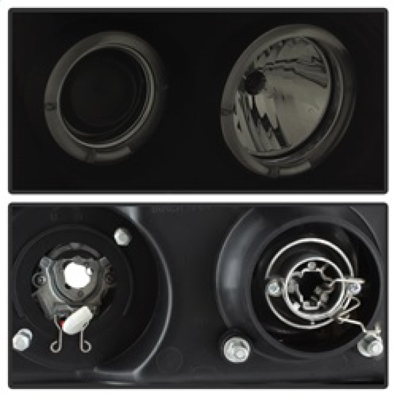 Spyder 5078506 fits GMC 07-13 Sierra 1500/2500 Projector Headlights LED Halo- L