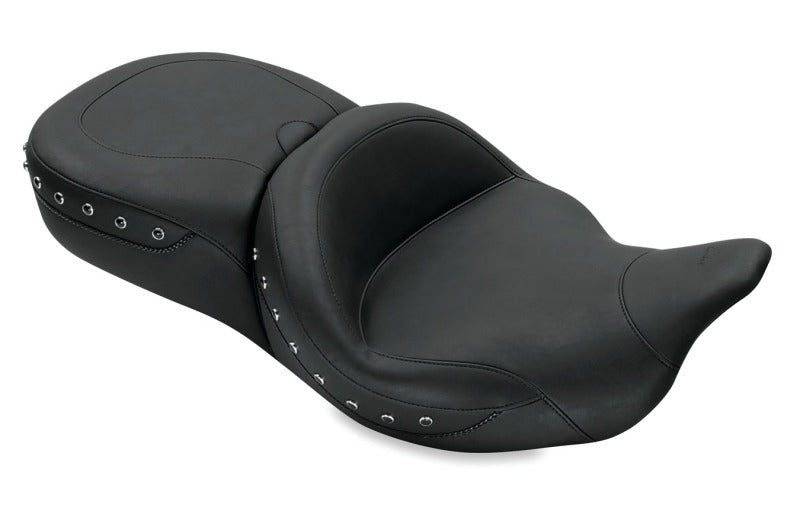 Mustang 79547 Harley Electra Glide,Rd Glide,Rd King,Str Glide Super Tour 1PC Seat Blk Pearls - Black