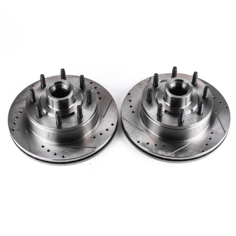 Power Stop fits Ford E-350 Super Duty Front Drilled & Slotted Rotor - Pair