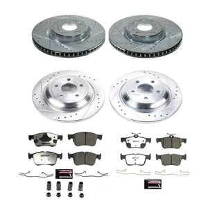 PowerStop K8644 36 fits Ford Bronco Sport Front & Rear Z36 Truck & Tow Brake Kit