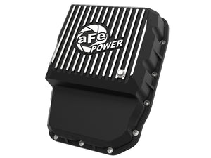 AFE 46-71160B ission Pan (Black w/ Machined Fins) 13-19 fits Dodge Diesel Truck