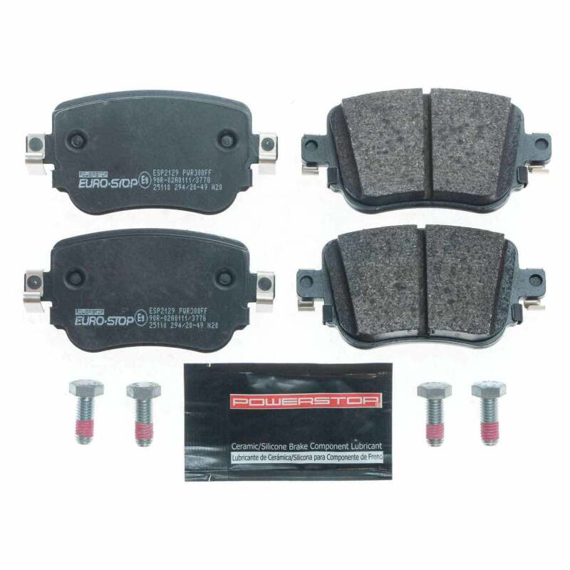PowerStop ESP2129 fits Volkswagen 15-20 Passat Euro-Stop ECE-R90 Rear Brake Pads