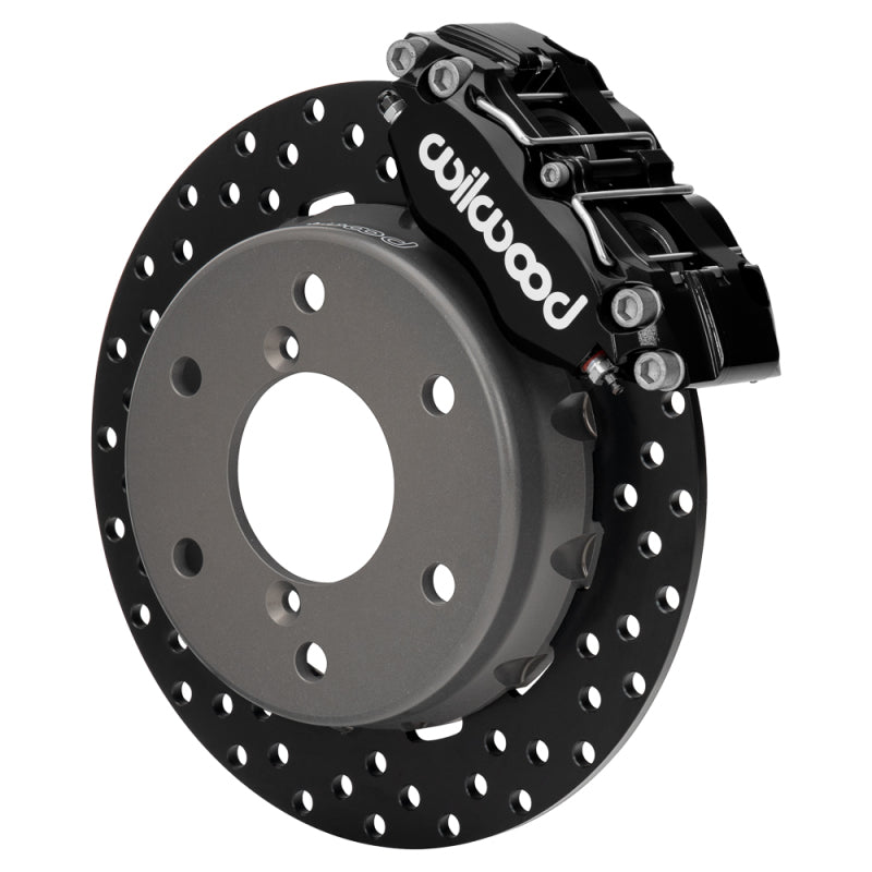 Wilwood 140-17946-D 2024 Can Am Maverick Front Brake Kit 11.60in Drilled - Black