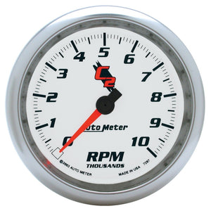 AutoMeter 7297 Autometer C2 3 3/8 inch 10000RPM In-Dash Tachometer