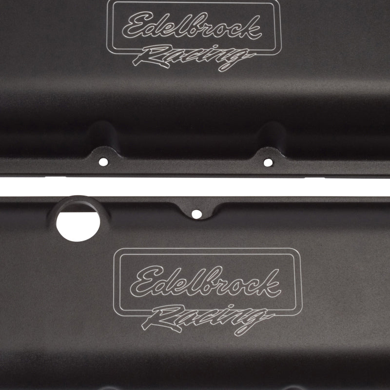 Edelbrock 41813 Valve Cover Victor Series fits Chevrolet 1965 and Later 396-502 V8 Low Black