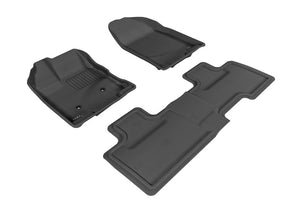 3D MAXpider 2016-2020 fits Honda Civic Kagu 2nd Row Floormats - Gray